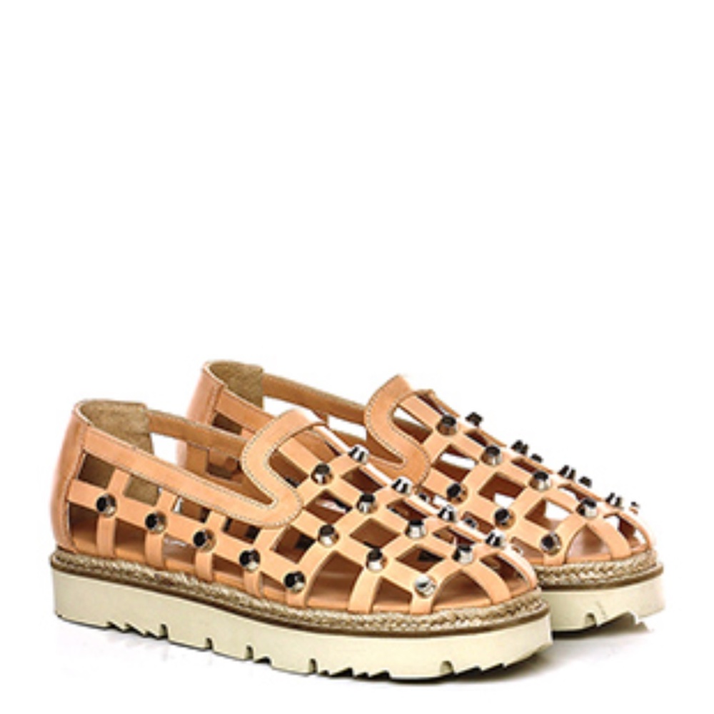 The Shoe Box Markis studded leather caged shoe 6